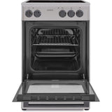 OCEANIC - Cuisiniere vitrocéramique 50 x 50 cm, four convection naturelle, four 48L silver