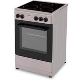 OCEANIC - Cuisiniere vitrocéramique 50 x 50 cm, four convection naturelle, four 48L silver