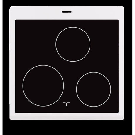 OCEANIC Cuisiniere vitrocéramique 50 x50 - four convection naturelle - four 48L - blanc