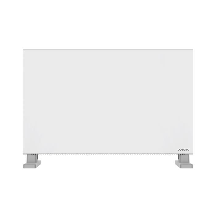 Radiateur convecteur électrique mobile - OCEANIC - 2000 W - 2 puissances - Blanc mat