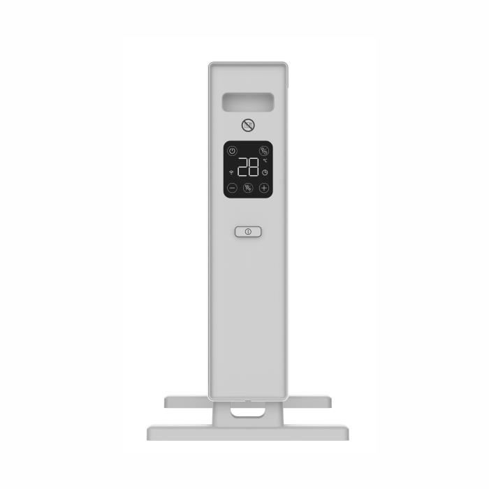 Radiateur convecteur électrique mobile - OCEANIC - 2000 W - 2 puissances - Blanc mat