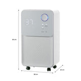 Déshumidificateur d'air électrique OCEANIC - Extraction 12 litres/jour - Fonction seche-linge - Affichage LED