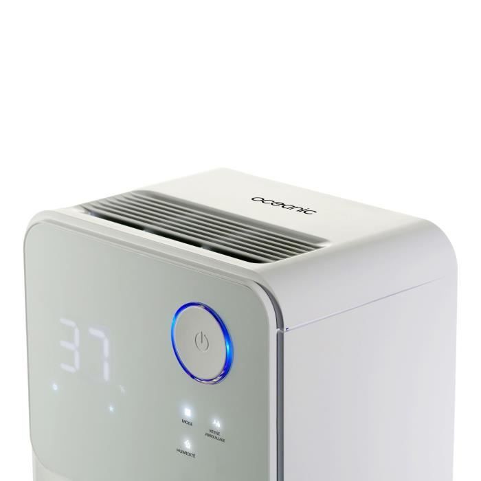 Déshumidificateur d'air électrique OCEANIC - Extraction 12 litres/jour - Fonction seche-linge - Affichage LED
