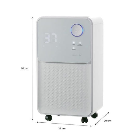 Déshumidificateur d'air électrique OCEANIC - Extraction 12 litres/jour - Fonction seche-linge - Affichage LED