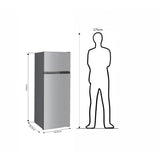 Réfrigérateur congélateur haut OCEANIC OCEAF2D206S3 - 2 Portes - 206L - Froid statique - Silver