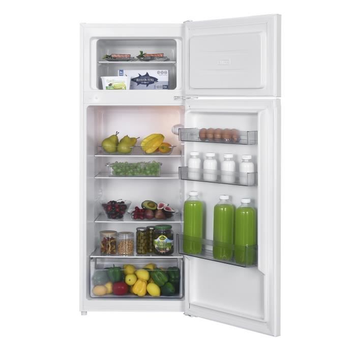 Réfrigérateur congélateur haut OCEANIC OCEAF2D206W3  - 2 Portes -  206L - Froid statique - Blanc