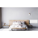 Radiateur Èlectrique fixe a inertie seche cÈramique 2000W OCEANIC Rubis - Design galbÈ - Blanc - NF