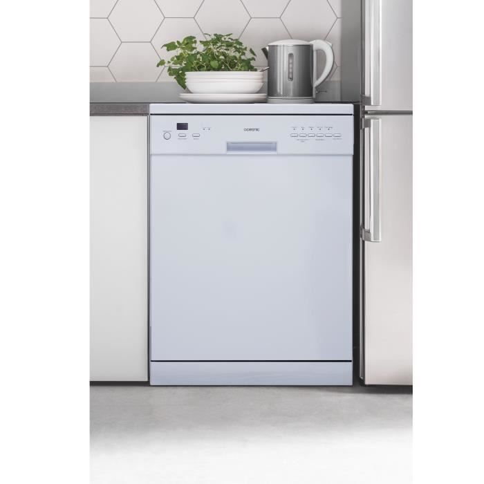 Lave-vaisselle pose libre OCEANIC OCEALV1247EWP - 12 couverts - blanc