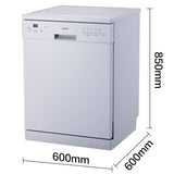 Lave-vaisselle pose libre OCEANIC OCEALV1247EWP - 12 couverts - blanc