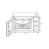 Micro-ondes - OCEANIC - OCEAMO20B12 - 20L - noir - Monofonction