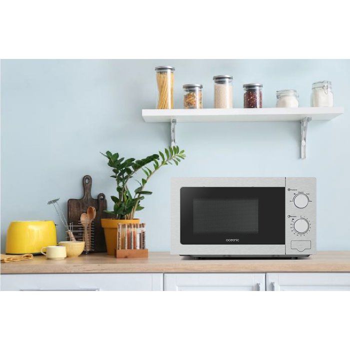 Micro-ondes monfonction OCEANIC MO20S Silver L45x H24 x P32,1 cm 20L