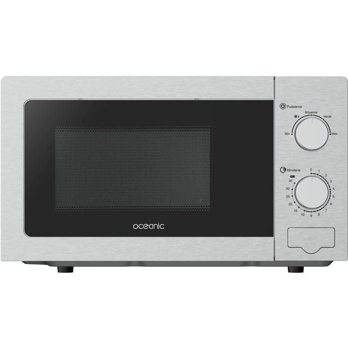 Micro-ondes monfonction OCEANIC MO20S Silver L45x H24 x P32,1 cm 20L