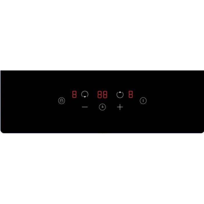 OCEANIC Domino induction noir encastrable - 3500W - 2 Boosters