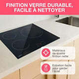 Table de cuisson induction OCEANIC 3 foyers L60 x P52 cm OCEATI3Z7B