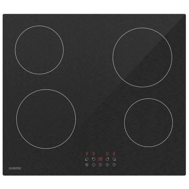 Table de cuisson vitrocéramique - OCEANIC - 4 foyers - Noir