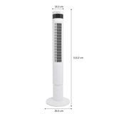 Ventilateur colonne OCEANIC - 50W - Hauteur 110 cm - Oscillation automatique - TÈlÈcommande - Minuterie - Blanc