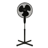 Ventilateur de pied - OCEANIC - 45 W - Ø 41 cm - 3 vitesses - Oscillant - Inclinable - Noir