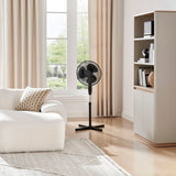 Ventilateur de pied - OCEANIC - 45 W - Ø 41 cm - 3 vitesses - Oscillant - Inclinable - Noir