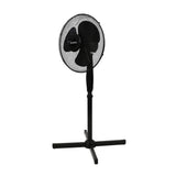 Ventilateur de pied - OCEANIC - 45 W - Ø 41 cm - 3 vitesses - Oscillant - Inclinable - Noir