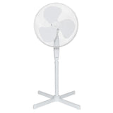 Ventilateur sur pied OCEANIC - 45W - Diametre 40 cm - Hauteur rÈglable - Oscillation - Blanc