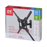 ONE FOR ALL WM2441 Support mural inclinable et orientable a 90° pour TV de 33 a 165cm (13-65)