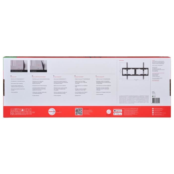 ONE FOR ALL WM4621 Support mural inclinable pour écran de 81 a 229 cm (32 a 90) - Poids max : 100kg
