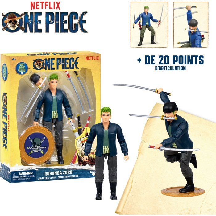 Figurine articulée - ONE PIECE - Zoro - 15 cm - Des 4 ans