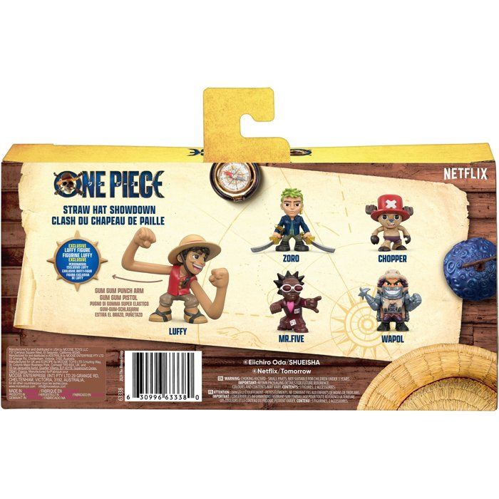 Pack de 5 minis figurines - ONE PIECE - Zoro, Chopper, Wapol, Mr. 5 et Luffy - Des 4 ans