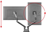 Support moniteur Dynamic - ONE FOR ALL - Vesa 100 - Double Bras - 13 et 32'' - 8kgs max - Hauteur rťglable - Noir