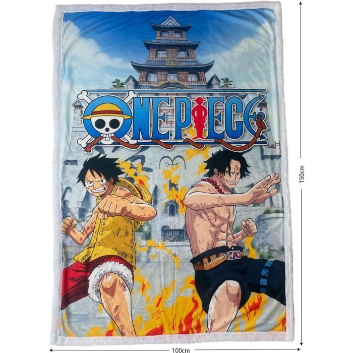 Couverture Sherpa - ONE PIECE - Marine Ford - 100 x 150 cm