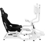 Support Simracing & Flightsim - OPLITE - Pour cockpit GTR S8 Full Force - Blanc - Compatible frein a main, boîte de vitesse, joystic