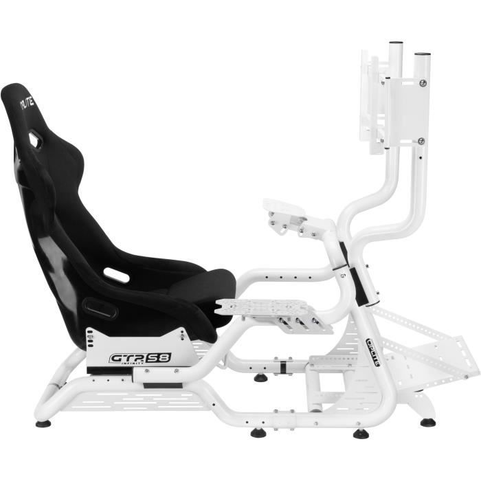 Support écran - OPLITE - Pour cockpit GTR S3/S8 - Blanc - Compatible toutes générations GTR