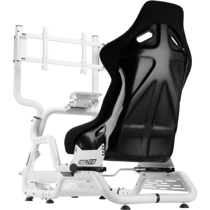 Support écran - OPLITE - Pour cockpit GTR S3/S8 - Blanc - Compatible toutes générations GTR