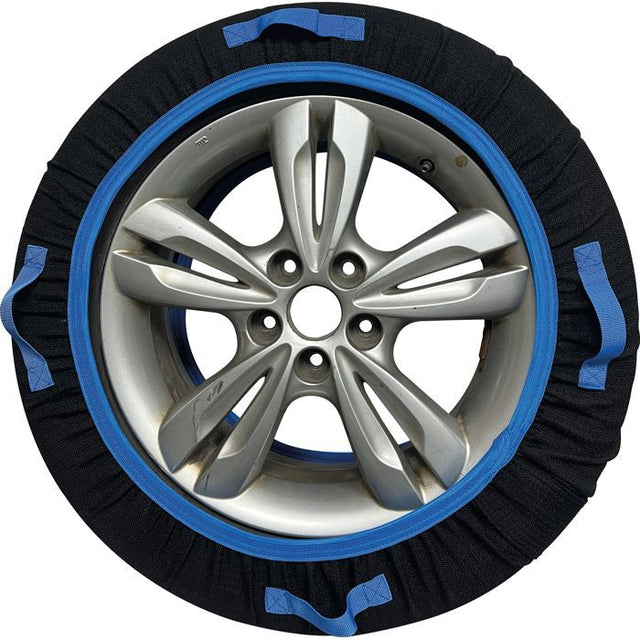 Chaussettes a neige - OPTIMA - Taille L - Polyéthylene haute résistance - Homologuées B26 - Compatibles camping-cars