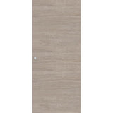 OPTIMUM - Kit porte coulissante + rail + bandeau Vérone - H.204xL.83xP.4 cm - Chene taupe