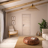 Bloc porte avec huisserie réversible et ajustable - OPTIMUM - Premium - Chene blond - H 204 x Ep 4,4 x L 83 cm