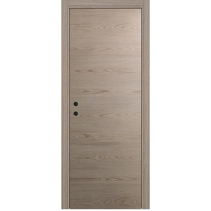 Bloc porte avec huisserie réversible et ajustable - OPTIMUM - Premium - Noisette - H 204 x Ep 4,4 x L 83 cm