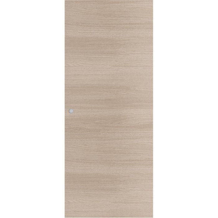 Porte coulissante - Chêne blond - H 204 x Ep 3,8 x L 93 cm - Non percée