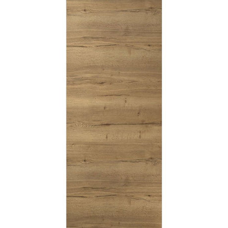 Porte coulissante - Chene authentique - H 204 x Ep 3,8 x L 93 cm - Non percée