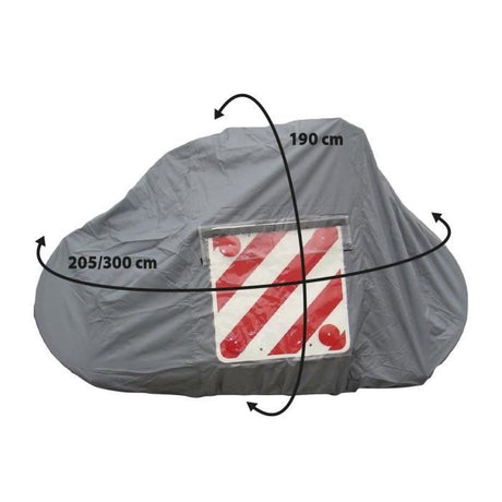 Bâche de protection - OPTIMA - Polyester enduit imperméable 110 g/m˛- 2 sangles réglables fournies - Pour 4 vélos