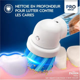 Oral-B Pro Kids3+ Brosse a dents électrique enfant La Reine Des Neiges, Disney, 1 étui de voyage, 1 Brossette Brossage Doux