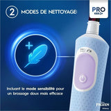 Oral-B Pro Kids3+ Brosse a dents électrique enfant Reine des Neiges, Disney, 1 Brossette Brossage Doux, Minuteur et Vibrations