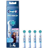 Brossettes x4 Reine des Neiges, Disney, Oral-B Pro Kids 3+, Pack de rechange, Pour enfant