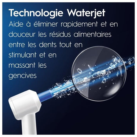 Brosse a dents électrique Oral B Jet Dentaire Oxyjet +  2 canules BLANC