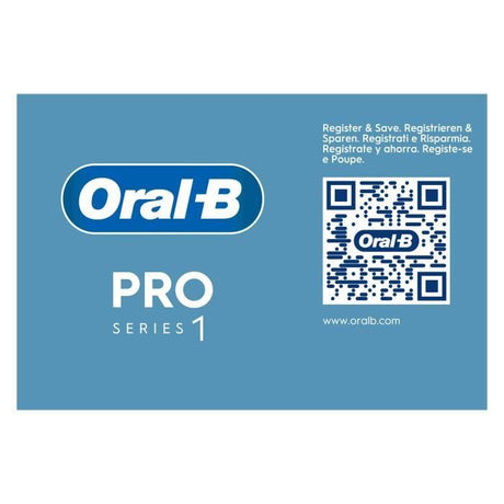 Oral-B Pro Series 1 Brosse a dents électrique bleue, Sensitive Clean, 1 Brossette, Capteur de pression pour protéger les gencives