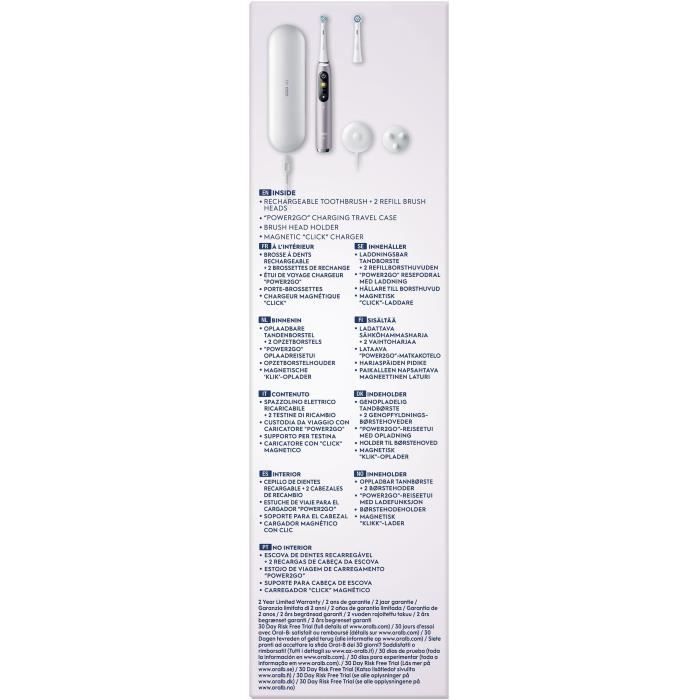 Brosses a dents - ORAL-B - iO9s Series - Rose Quartz (+1 refills) - Electrique