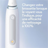 Brosse a dents Èlectrique ORAL-B iO4 connectÈe - blanche - 4 modes de brossage - 1 Brossette, 1 …tui De Voyage