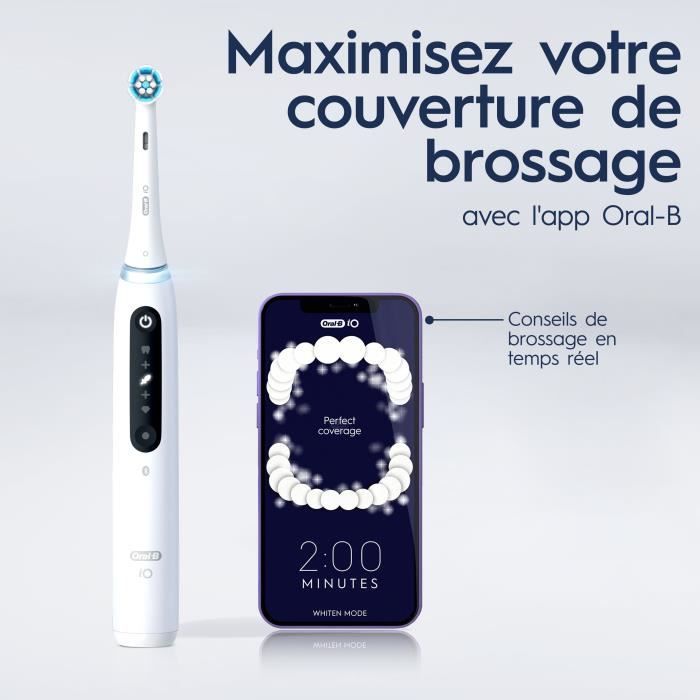 Brosses a dents - ORAL-B - iO5n Quite - White + Travel case - Electrique