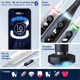 Brosse a Dents Électrique Oral-B iO 9 - Noire - 1 Brossette - 1 Étui De Voyage Chargeur - 1 Pochette Magnétique