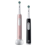 Oral-B Pro Series 1 Brosse a dents électrique duo Rose et noire, Nettoyage 3D, 2 brossette, 1 chargeur